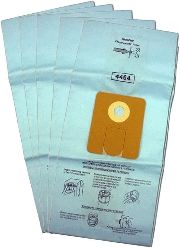 Case of 100 EnviroCare Replacement Vacuum Cleaner Dust Bags Designed to fit MasterCraft 6 Gallon Vacuums 4464 : 20 Packs of 5 Each