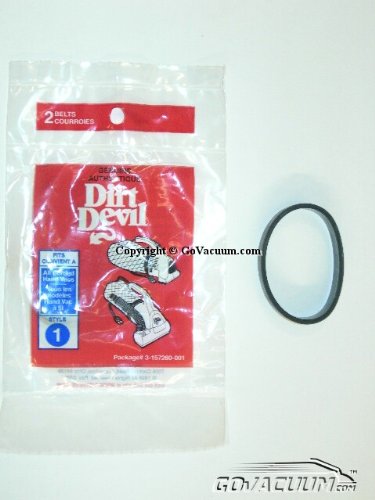 Royal Dirt Devil Belt, Hand Vacuum Prince and Dirt Devil Style 1 (Pack of 2)