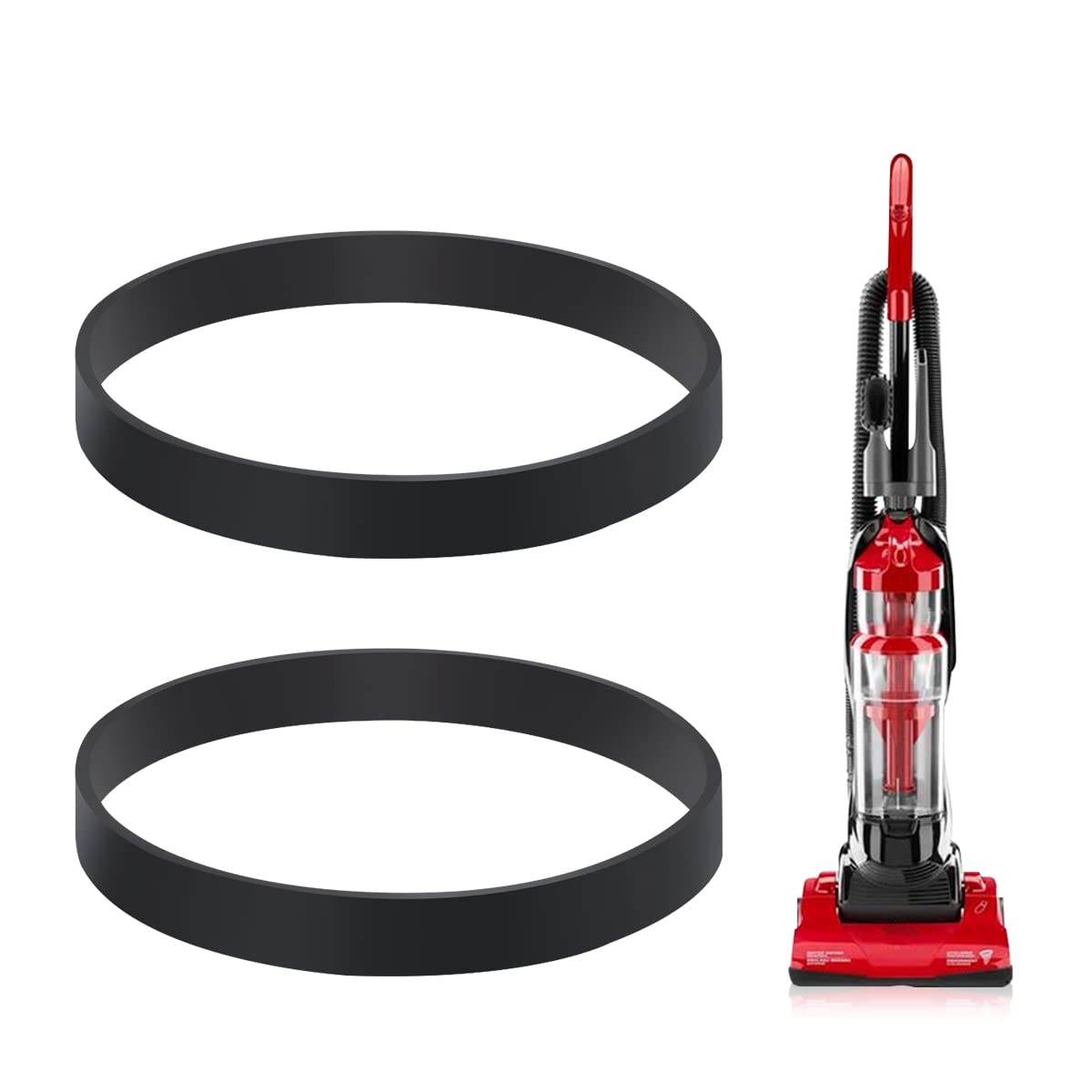 LANMU Replacement Belt Style 15 Compatible with Dirt Devil Royal Dynamite Corded Bagless Upright Vacuum Models UD20015, M084650 RED, Replace Parts 1SN0220001 & 3SN0220001 (2 Pack)