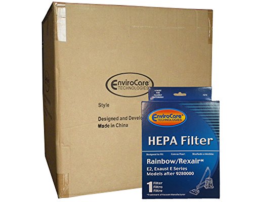 1/2 Case (12 pkgs) Rexair/Rainbow 10520 HEPA Vacuum Cleaner Filters E E2A Series R10520