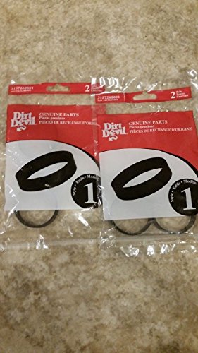 (Ship from USA) 4 Genuine Dirt Devil 1232240001, Style 1, Hand Vac, Prince- 2 Pack (4 Belts)