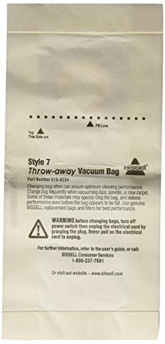 Bissell 32120 Vacuum Bag, 3-Pack Genuine Original Equipment Manufacturer (OEM) Part