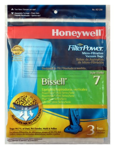 Honeywell H21298 Micro-Filtration Bags for Bissell Uprights