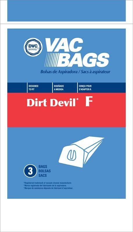 Royal Dirt Devil Type F CanVac Vacuum Cleaner Bags by DVC Made in USA