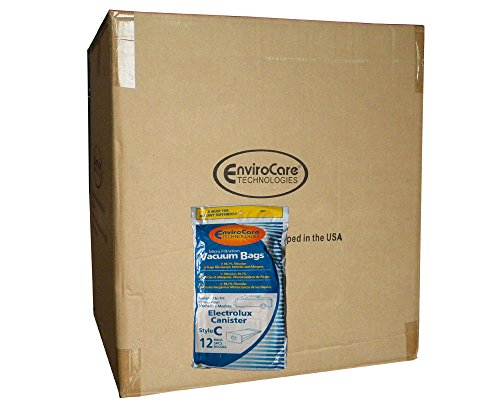 1/2 Case (12 pkgs) Electrolux Allergy Microfiltration Canister Tank Style C Vacuum Bags