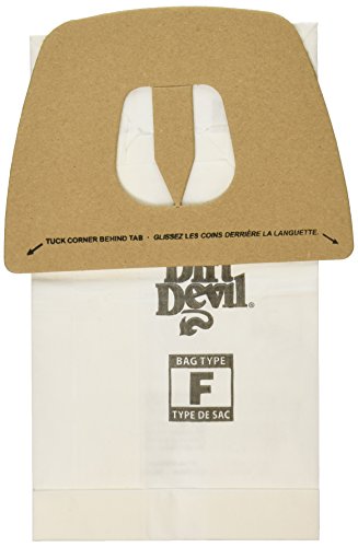 Replacement Part For Royal Dirt Devil Paper Bag, Royal Can Vacuum Type F Dirt Devil (Pack of 3) # compare to part 3200147001