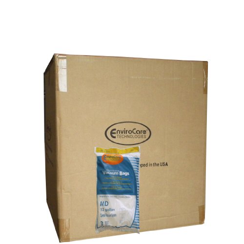 EnviroCare Replacement Vacuum Bags for Modern Day 12 Gallon Central Vacuums 1 Case (25 Packs)