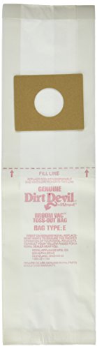 Royal Dirt Devil Paper Bag, Royal Type E Dirt Devil Broom (Pack of 3)