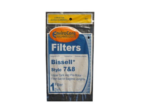 (3 Sets) of Bissell Vacuum Style 7/8/14 Foam Filter Kit 3093 Cleanview Type Part # 203 1073, 3290, 203 1085, 203 1192 by EnviroCare