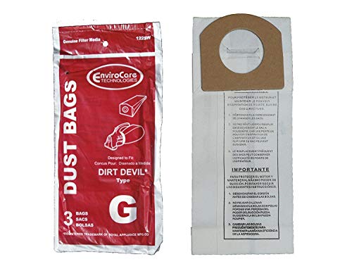 (RB) Vacuum cleaner bag bags Hand Vac Type G fi Dirt Devil 3010347001