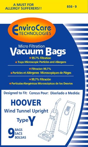 Hoover Type Y Micron Filtration Anti-Bacterial Vacuum Cleaner Bags w/closure $.83 per bag / 300 individual bags *BULK* SUPER CASE - Generic OEM 4010100Y ***Includes Free Shipping!!!***