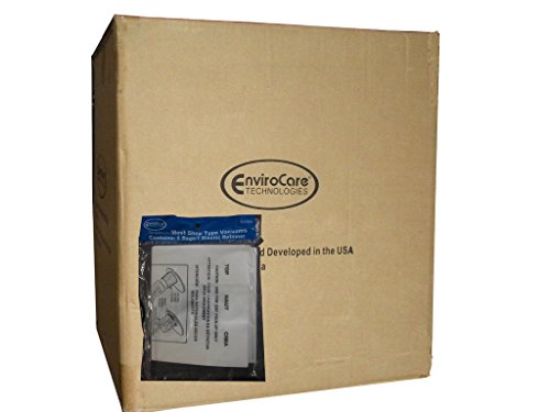 EnviroCare 1Case (50) ShopVac 1 Gallon Wet/Dry Shop Vac Vacuum Bags with Elastic Retainer 90101, 90107