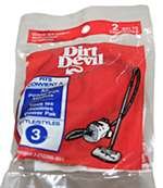 Dirt Devil Style 3 Belt - 2 Pack. Part # 3210395001