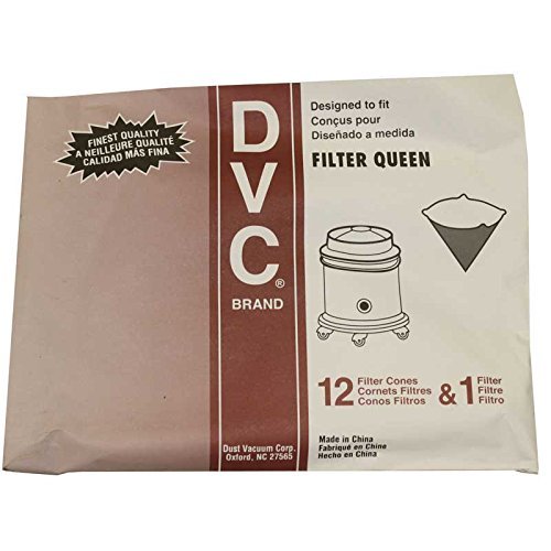 DVC Products Replacement for FilterQueen Cones and Secondary Motor Filter Pack of 24 & 2 Filters