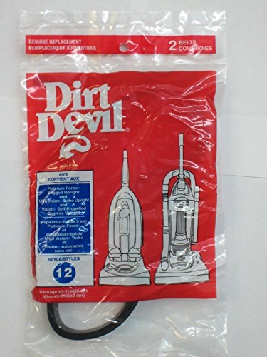 Royal Dirt Devil Style 12 Vacuum Belts Platinum Force Ultra Vision Turbo 4pk