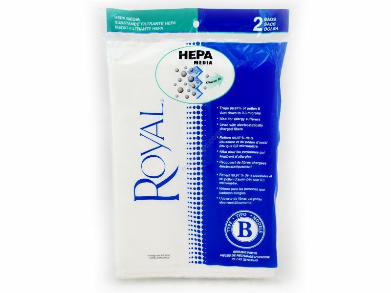 Genuine Royal Dirt Devil Style B HEPA Cloth Vacuum Cleaner Bags AR10110 OEM Vac