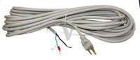 Industrial-Grade Universal Vacum Cord, Commercial-grade Vacum Power Cord, Rugged 50' Light Gray 18/3 Gauge (EA)