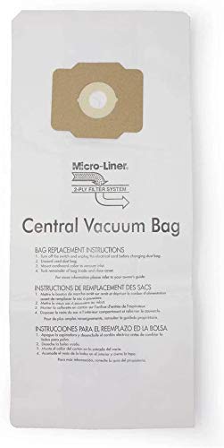 DVC Replacement Vacuum Bags for 6 Gallon Eureka, Beam, Electrolux Central Vacuums and More - Compare to Eureka 54585, 54585-12 Bags | Includes 6 Standard Vacuum Bags