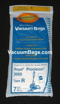 Royal Type R Procision RY 3000 - RY 3050 EnviroCare Vacuum Bags / 7 pack + 1 motor filter - Generic