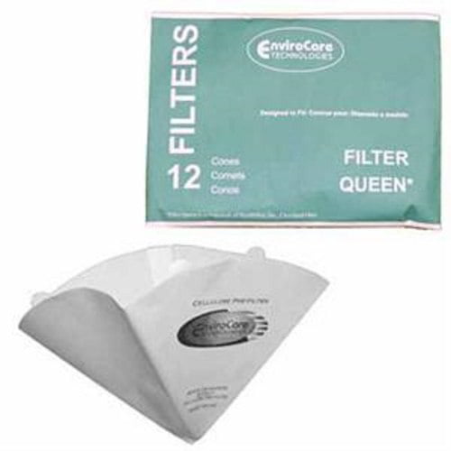 Filter Queen Canister Vacuum Cone Filter 12 Pk Plus 2 Round Filter Part - 200