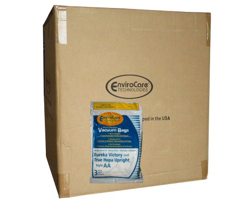 1 Case (50 pkgs) Eureka Allergy Micro Lined Hepa Upright Victory Style AA Bags, Series, Sanitaire, Powerline, Self-Propelled, Canada Vacuum Cleaners, 58623, 58236A-12, 58236A-12 (Filteraire), 54926A-10