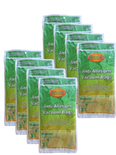 24 Hoover HEPA Allergy Type Y Bags, WindTunnel Upright Vacuum Cleaners, 43655109, 4010100Y, 4010801Y, AH10060DT,AH10040CLP,902419001, Royal, Gold Star, Pacific Steamex