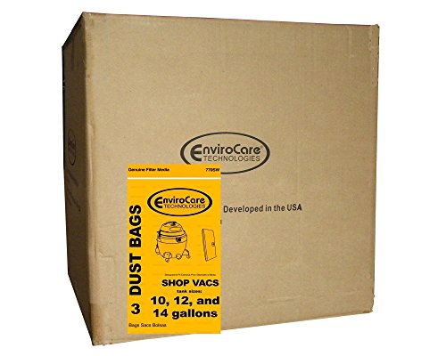 EnviroCare Whole Case of ShopVac 10 12 14 Gallon Heavy Duty Vacuum Cleaner Bags