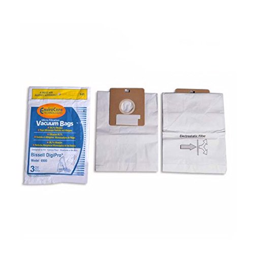 Replacement for Bissell 9 (3 Pkgs) Digi-Pro Allergy Vacuum Cleaner Bags 6900 Series. Also Substitute LG VP-77F Vacuum Model 5500, 6013, 7049 7700 Series Quiet Jet 7713VP # compare to part 32115