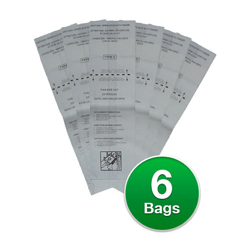 Replacement Vacuum Bag for Royal Upright C / 121SW (2-Pack)