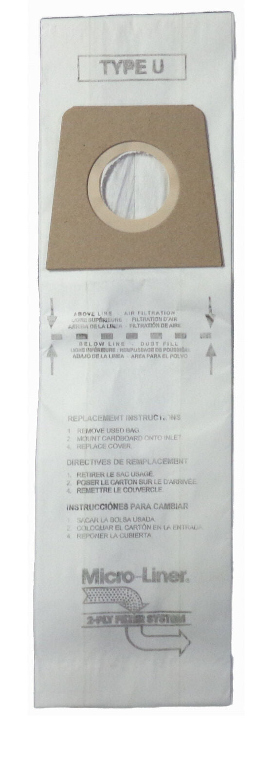 DVC Royal Dirt Devil Type U Micro Allergen Vacuum Cleaner Bags Made in USA [ 3 Bags ]