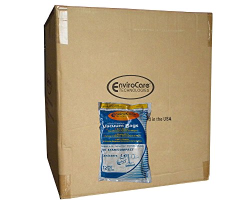 EnviroCare 1 Case (25 pkgs) TRI-Star Compact Patriot 70305 Allergy Vacuum Cleaner Bags