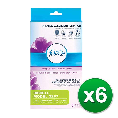 Bissell Velocity Febreze 3267 Allergan Paper Bag with Kit (18 Bags)