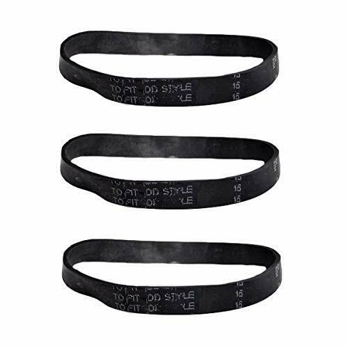 Replacement For Compatible With Vacuum Flat Belts for Dirt Devil 1SN0220001 Style 15 084600 3-Pack