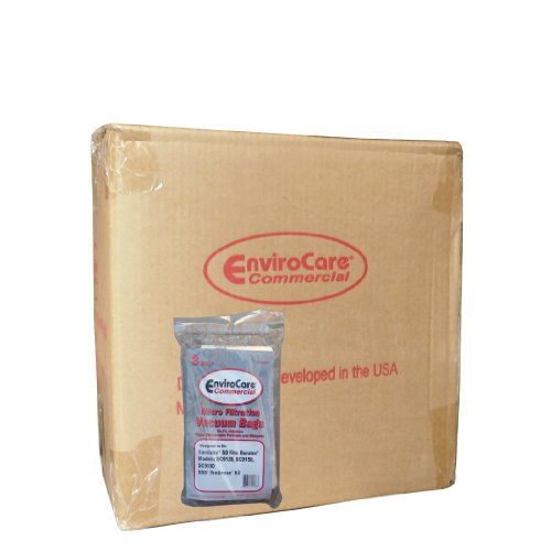 1 Case (12 pkgs) Commercial Vacuum Cleaner Bag Sanitaire 63262 Style SD, SD-63262, EL208, 63262B, 63262A-10, Eureka, Triple S, SSS, Electrolux, Duralux Professional SC9180, Upright Duralux Models