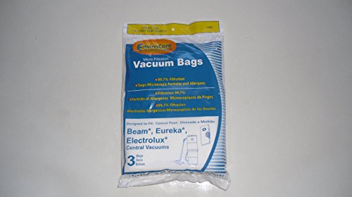 Eureka,beam,electrolux Central Vac Micro Filtration Bags 3 Pk Generic Part 4462