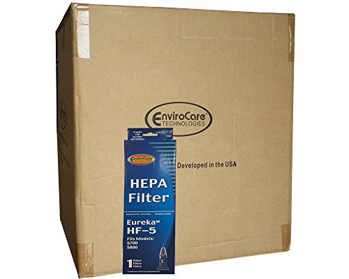 EnviroCare 1/2 Case (30 pkgs) 61840 HF-5 HEPA Filter Replacement for Compatible with Eureka 61830 61830A Fits Commercial Upright & 4D Boss Bagless Vacuum Cleaners