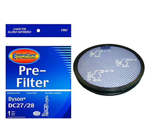 EnviroCare 1 DC27 Pre Filter Compatible with/Replacement for Dyson DC27 Pre Motor Filter Upright Vacuum Cleaner 919780-01