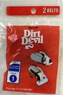 Dirt Devil Royal Vacuum Belt Style # 1 Fits Royal Carded 2 / Pack5