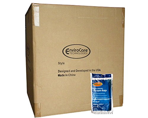 EnviroCare 1 Case (50 pkgs) Eureka C Allergy Mighty Mite Canister Commercial Vacuum Cleaner Bags