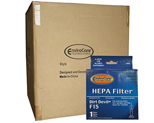 1 Case (25 pkgs) of Dirt Devil F15 HEPA Extreme Quick Vac Vacuum Cleaner Filters