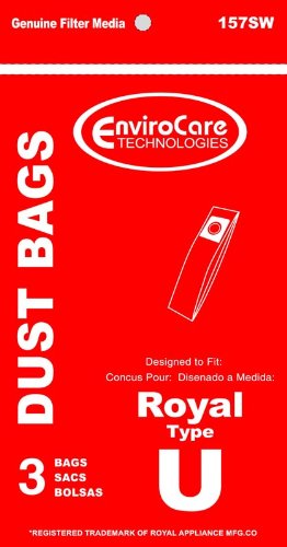 EnviroCare Generic 3 Pack Paper Bag for Royal Type U Ultra 89200 ENV