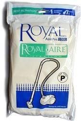 Royal Aire Type P Vacuum Bags (7 Bags + 1 Chamber Filter + 1 Exhaust Filter)