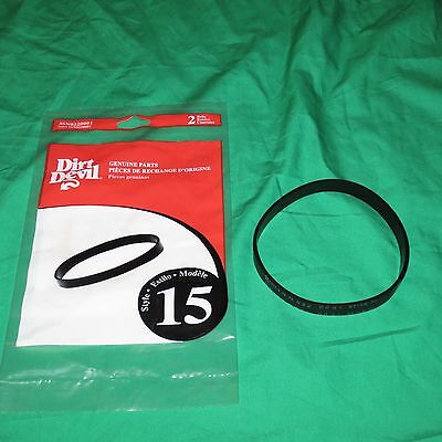 Genuine Royal Dirt Devil Style 15 Vacuum Belts Dynamite Extreme & Vibe Quick Vac [8 Belts]