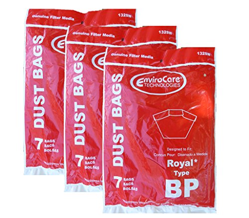 EnviroCare 21 Royal Type BP 3KE2103000 Backpack Vacuum Bags RY4001 C2401