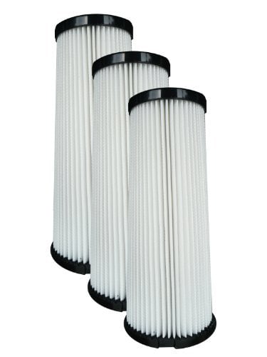 (3) Dirt Devil F1 Bagless Upright Vision Pleated HEPA filter, Breeze, Featherlite, Jaguar, Kinetix self Propelled, Scorp