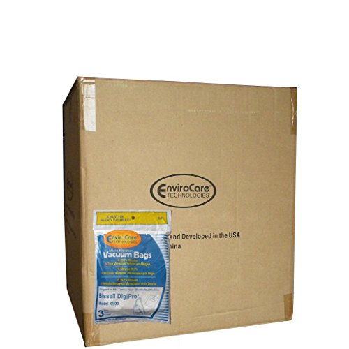 Case (50 pkgs) EnviroCare Replacement Vacuum Bag for Type 32115 Bissell Digi-Pro Allergy Vacuum Cleaner Bags 6900 Series. Also substitute for LG Samsung VP-77F Vacuum Model 5500, 6013, 7049, and 7700