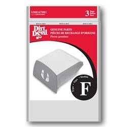 Genuine Dirt Devil Style F Bags- 9-pack 3200147001