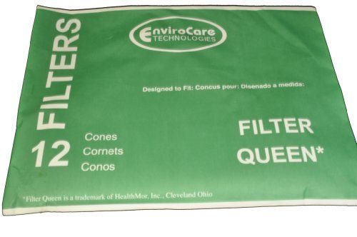 EnviroCare Replacement Vacuum Cleaner Filters Designed to Fit Filter Queen Vacuums 12 Pack