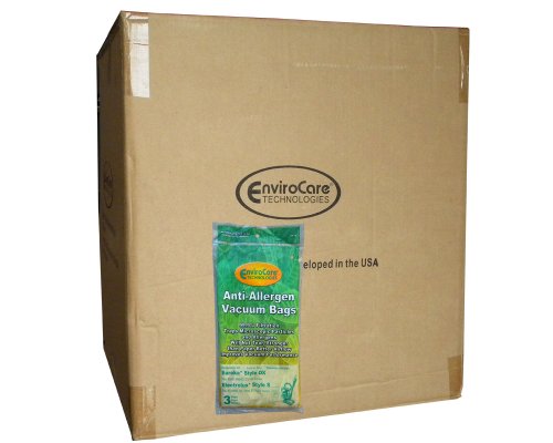 1 Case - (50 pkg) Eureka & Electrolux Style OX, Sanitaire Style S H10 Allergy HEPA Vacuum Bags, S-Clinic, SP200